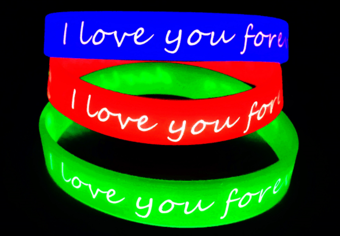 硅胶发光手环 硅胶发光手环